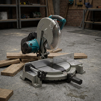 Scie à onglet électrique 255 mm 2200 W 6000 tr/min pour la découpe d'angles du bois et la menuiserie