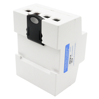 DTS024 Meter kWh Listrik Satu Fasa Din Rail 230V 100A Dua Kabel AC Penghitung Energi Kelas Akurasi 1.0 Tampilan Digital