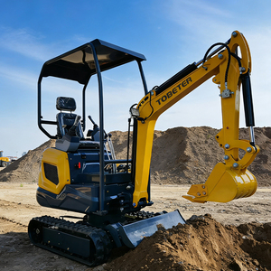 Mini Escavatore TOBETER CE EPA da 0,95 Tonnellate, Escavatore Idraulico Usato per Fattoria con Motore TOBETER, Mini Escavatore Cingolato con Benna - Product Image 3