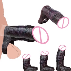 Funda para Pene NNSX Ultra Gruesa, Funda de Silicona Realista con Nudos, Tallas S M L, Alargador para Hombres, Venta al Por Mayor - Product Image 1