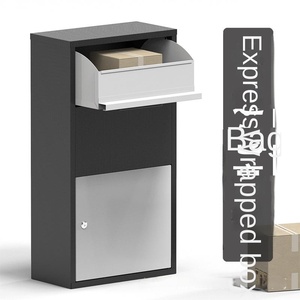 Serrure extérieure antivol à montage mural intelligent sécurisé personnalisé, grande boîte de livraison directe de colis postal en métal - Product Image 5