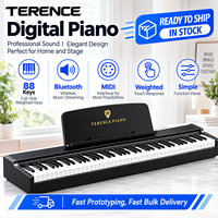 Piano numérique portable P10PRO TERENCE, clavier 88 touches pour vendeurs e-commerce, prêt à être expédié, instrument de musique directement en stock