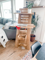 Escritorio Ergonómico de Madera para Oficina, Ajustable en Altura, con Superficie Pintada con Polvo y 18 mm de Grosor
