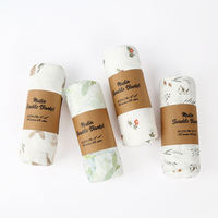 Serviette enveloppante multifonctionnelle pour bébé en coton de bambou, couverture en mousseline pour berceau et nacelle