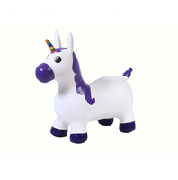 Jouet d'hiver gonflable en plastique, grande taille de cheval à saut, vente en gros