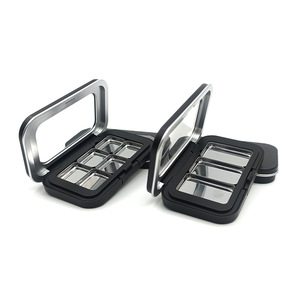 Empty Eyeshadow Palette <b>Box</b> With Magnet 2 Color Refill Tray Cosmetic Packaging <b>Makeup</b> Organizer Plastic Blow Molding - Product Image 5