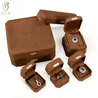 Boîte d'emballage de luxe octogonale pour bijoux avec logo, boîte à bijoux pour collier