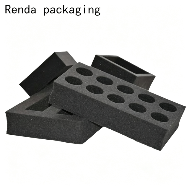 Factory Custom Black Soft Sponge EVA Foam Insert with Foam Inserted Into Cut Foam Packaging