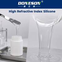 Résine de silicone à indice de réfraction élevé pour l'encapsulation des LED SMD, haute transparence, anti-jaunissement, stabilité thermique, faible contrainte