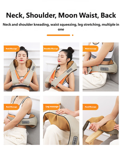 Masseur électrique pour le cou, les épaules et le dos avec chaleur, sangles réglables, utilisation à domicile, châle de massage corporel - Product Image 6