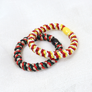 Coletero coreano colorido y grueso con purpurina, banda elástica para el cabello - Product Image 4