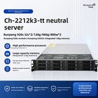 OEM 2U 机架式 ARM 服务器双 Kunpeng 920 64 核 128GB RAM 960GB SSD 用于云计算 CH-2212K3-TT