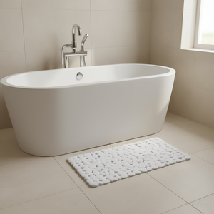 Alfombra de Baño Sassolini 36 X 72 Cm Blanca Antideslizante para Baño - Product Image 3