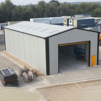 Atelier préfabriqué moderne à structure métallique, kit de hangar préfabriqué durable à ossature métallique, vente chaude