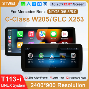 STWEI 2026 Nuevas Pantallas Delgadas con Sistema Linux de 12.8 Pulgadas y Resolución 2400X900 para Mercedes-Benz Clase C W205 GLC X253 con CarPlay - Product Image 2