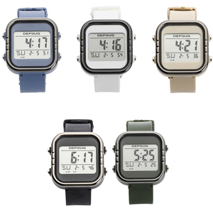 Montres de sport numériques LED carrées intelligentes et étanches avec <span class=keywords><strong>chronomètre</strong></span> électronique lumineux, alarme hebdomadaire pour hommes, femmes, adolescents, activités de <span class=keywords><strong>plein</strong></span> air - Product Image 2