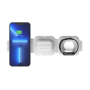Nuevo <span class=keywords><strong>Cargador</strong></span> Inalámbrico Magnético Plegable de 15W, Estación de Carga 3 en 1 <span class=keywords><strong>para</strong></span> Viajes, Compatible con <span class=keywords><strong>Apple</strong></span> <span class=keywords><strong>Watch</strong></span>, Airpods, <span class=keywords><strong>iPhone</strong></span> - Product Image 2
