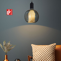 Lampe de plafond rétro créative pour la décoration de bar à la maison Luminaires suspendus en verre vintage Conception de lampe imprimée en 3D