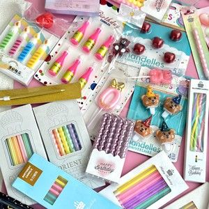 Cartoon Birthday Candles Star Shape Colorful Spiral Heart Party Cake Decoration Baking Supplies - Product Image 1