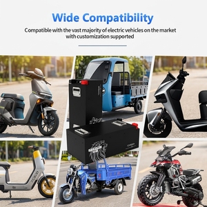 Batterie de moto électrique 60V 72V, pack de batteries au lithium LiFePO4 72V50Ah avec 3000 cycles - Product Image 3