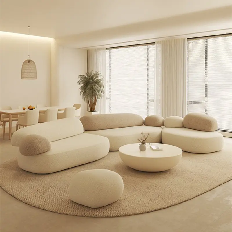 Leder Schnitts ofa Wohnzimmer möbel Luxus Sofa garnitur Wohnzimmer Modernes neues Design Wohnzimmer möbel