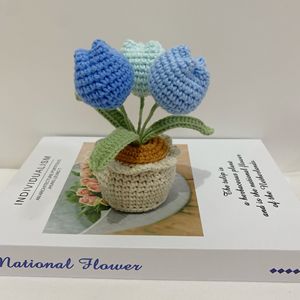 Plante en pot <span class=keywords><strong>de</strong></span> lys du val <span class=keywords><strong>de</strong></span> la <span class=keywords><strong>vallée</strong></span> au crochet, fleurs artificielles en laine faites à la main, dégradé floral, décoration pour mariage, cadeaux <span class=keywords><strong>de</strong></span> fête des mères - Product Image 6
