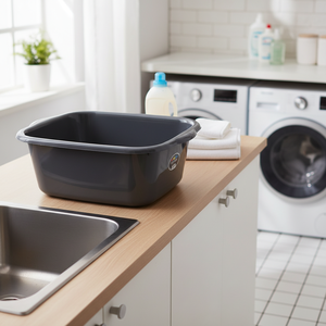 Lavabo Rectangular de Plástico Resistente Yilmaz Firca YF.720 de 12L, 31x39cm, Lavadero Doméstico, Hecho en Turquía - Product Image 4