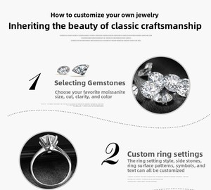 Diamante de Moçambique, Diamante en Bruto, En Stock, Moissanita Súper Blanca EF, Piedras Sueltas, Un Certificado, Código de Identificación, Pasa el Probador de Diamantes - Product Image 6