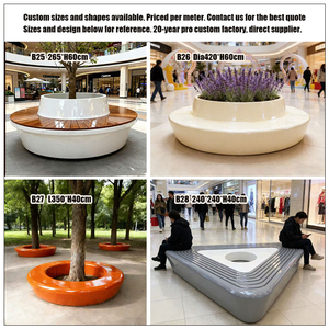เก้าอี้หินศิลปะไฟเบอร์กลาส FRP GRC รูปทรงไข่ ดีไซน์แปลกใหม่ ตกแต่งด้วยหินแฟนซี - Product Image 5