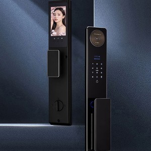 スマート防水指紋ロック 3D顔認証コード デジタルロック アクティブビデオインターホン 多言語対応 - Product Image 6