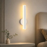 Applique murale LED moderne 15W en fer et acrylique, lumière blanche chaude pour chambre, salon, couloir, hôtel