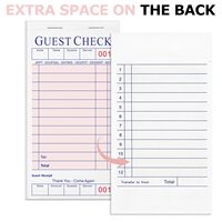 Carnet de commandes rose personnalisé avec logo, vente en gros directe usine, lot de 6 paquets de 300 exemplaires, pour restaurants, serveurs et cafés