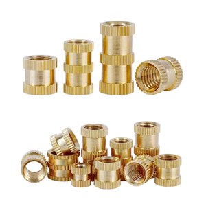 وصلات نحاسية ملولبة للضغط على البلاستيك، صواميل مموجة M3 M4 M5 M6 M8، مثبتات بالضغط البارد - Product Image 2