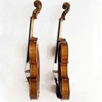 Violon artisanal de qualité supérieure en érable flammé 4/4, finition vernie à l'huile