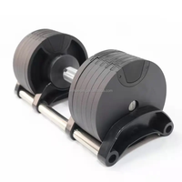 Jeu d'haltères libres réglables, plaques de musculation, équipement de fitness multi-gym, haltères réglables 24kg