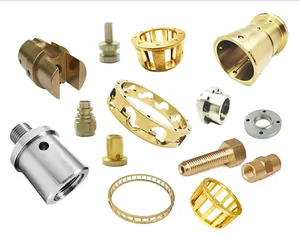 High quality precision machined parts Brass copper CuSn parts machining services with Ag Au coating