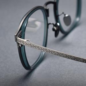 <span class=keywords><strong>Gafas</strong></span> ópticas cepilladas de titanio puro para hombre de alta calidad, <span class=keywords><strong>gafas</strong></span> con montura, <span class=keywords><strong>gafas</strong></span> graduadas, <span class=keywords><strong>gafas</strong></span> en línea - Product Image 2