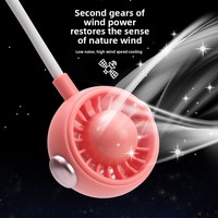 Ventilateur de cou d'astronaute portable rechargeable par USB à double tête Mini ventilateur de cou paresseux pour l'extérieur RV Hotel Garage Plastic