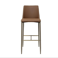 Chaise haute pivotante réglable de style italien moderne, tabouret de bar de luxe léger pour la maison, l'îlot de cuisine, le café, le salon