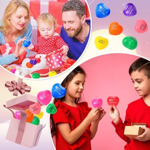 Promosyon özel kalp stres topu motivasyon İlham renkli stres giderici köpük topu anksiyete kabartma çocuk için oyuncak yetişkin - Product Image 5