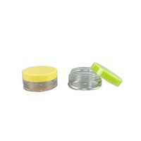 ODM Fournisseur OEM Vente à chaud de l'usine 10g 10ml Pot en plastique transparent avec couvercle à bouchon à vis violet vert bleu pour cosmétiques