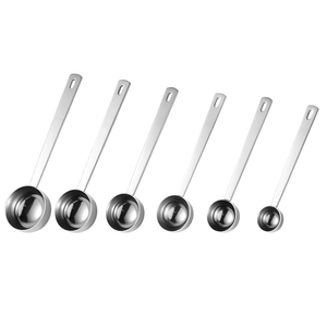 Cuchara Medidora de Acero Inoxidable SUS304 DF915 de 10 ml con Mango Largo de 14.1 cm para Leche en Polvo, Proteína, Café, Soja en Polvo - Product Image 4