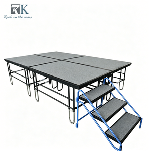 Escenario Portátil para Conciertos al Aire Libre con Escalera, Plataforma de Escenario Resistente para Eventos, Escenario Móvil para Bodas, Precio de Fábrica - Product Image 1