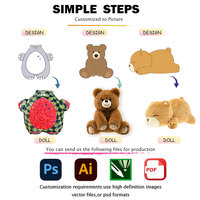 Ours en peluche de haute qualité peluche doux coton tissu PP remplissage personnalisé ODM conceptions