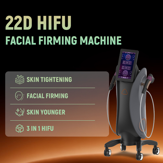 22D Hifu Machine Eyes Lifting Facial Firming Remove Stretch Marks Shrinking Pores Multifunctional 3 in 1 Hifu Machine