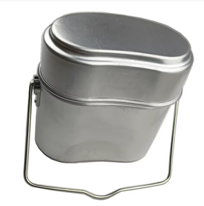 DFM1104 Olla y Plato Portátiles de Aluminio para Acampar al Aire Libre, con Tapa, para una Sola Persona - Product Image 4