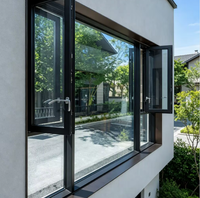 Ventana Abatible de Aluminio con Rotura de Puente Térmico 2026, Resistente a Huracanes, Aislamiento Acústico