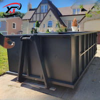 Poubelle de levage à crochet de construction de grande capacité Grue Roll off Container Hook Lift Dumpster Recycling Waste Skip Bin