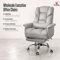 Chaise de bureau en similicuir robuste ALINUNU, directement de l'usine, chaise de direction ergonomique pivotante pour bureau