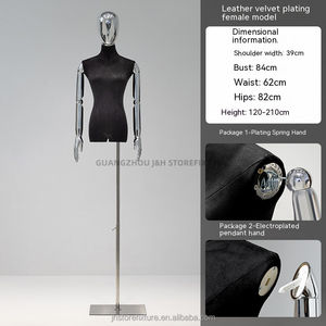 Maniquíes dorados modelo femenino mano Flexible <span class=keywords><strong>Torso</strong></span> vestido forma fuera del hombro con piernas maniquíes femeninos - Product Image 6